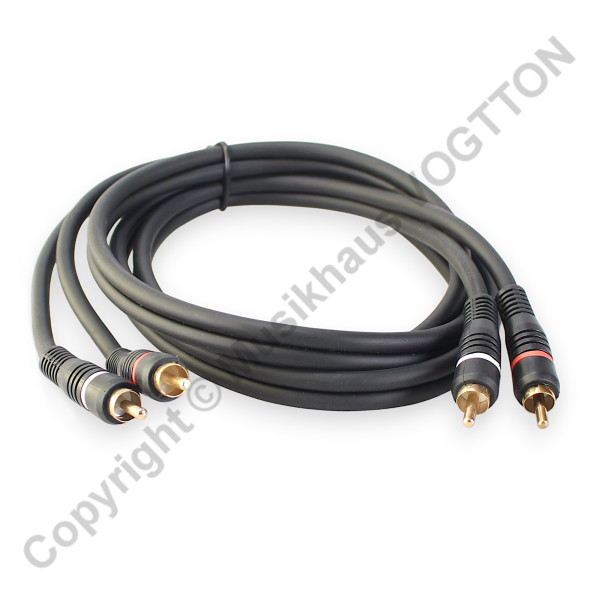 1,5m Twin cinch cable, 2x Cinch male