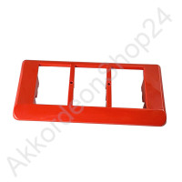 Treble register cover 3 registers unprinted red