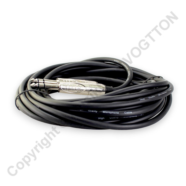 3m Instrument Cable 6,3mm Jack, Balanced