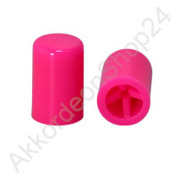 16x10mm bass button for diatonic accordions pink
