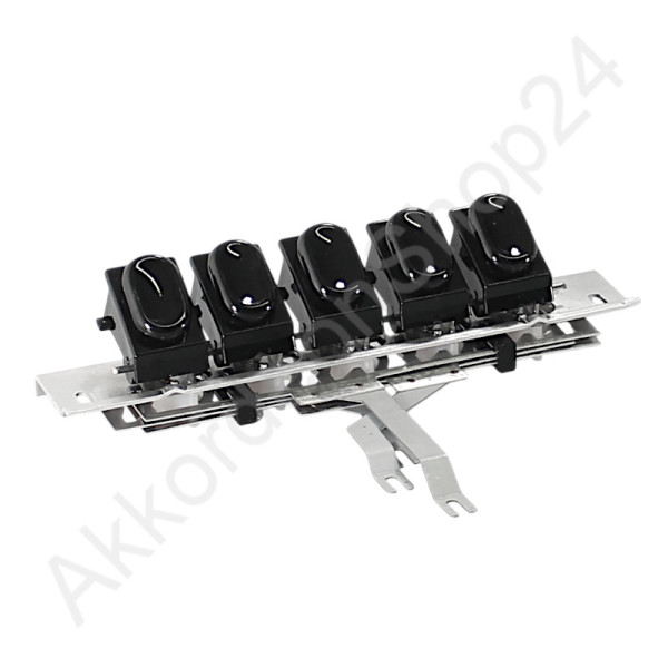 WELTMEISTER 3-choir register mechanism, black