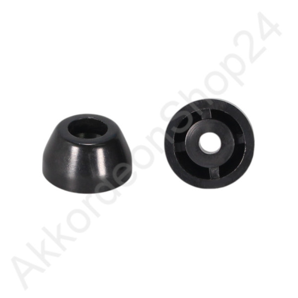 Ø18x10mm accordion feet black