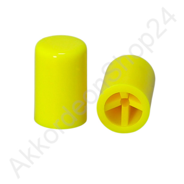 16x10mm bass button for diatonic accordions neon yellow