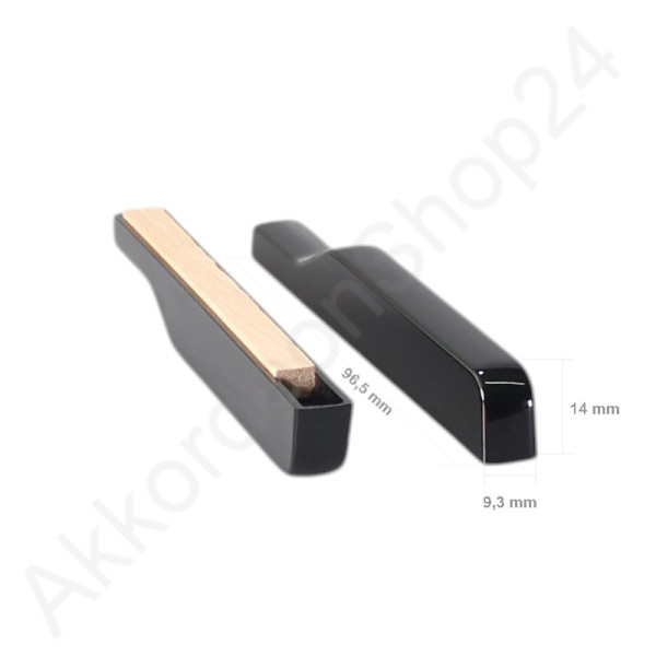Supita semitone key, new design, with wood inlay