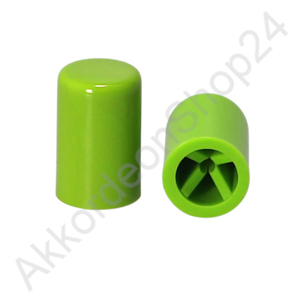 16x10mm bass button for diatonic accordions light green