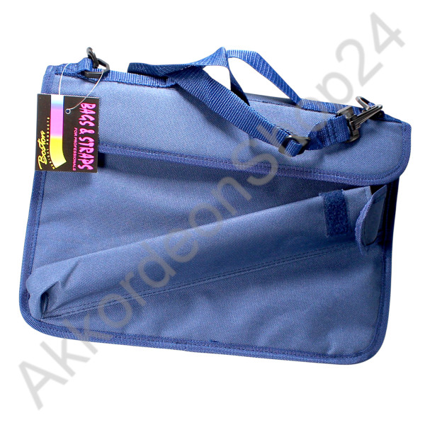 Blue bag for recorder and sheet music