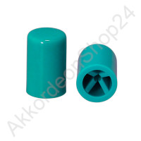 16x10mm bass button for diatonic accordions turquoise