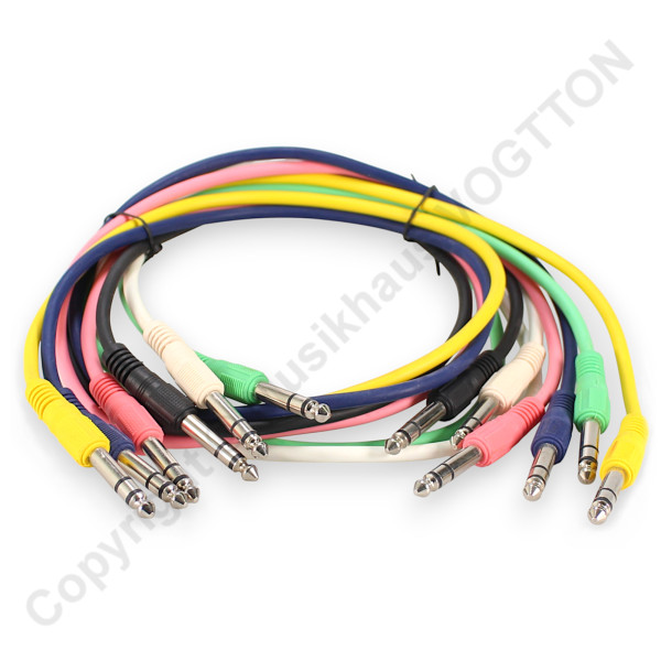 6x90cmm Patchkabel-Set 6,3mm Jack Balanced