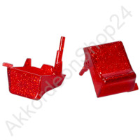 Treble register switch, glitter red