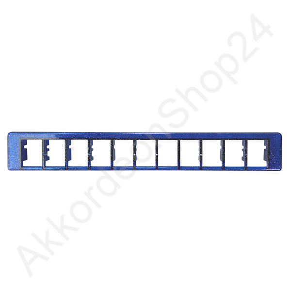 Treble register cover - 11 registers unprinted, blue glitter