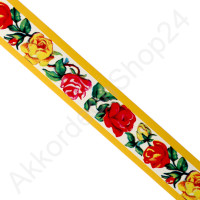25x640mm Paper border with flowers (self-adhesive)